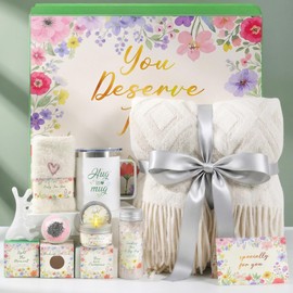 MUGIQUE Self Care Gifts for Women Get Well Soon Gift Baskets for Women Mothers Day Birthday Presents for Her Care Package Thinking of You Sympathy Spa Set Gifts for Mom Wife Sister Grandma Friend