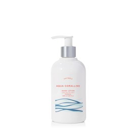 Thymes - Aqua Coralline Hand Lotion with Pump - With Moisturizing Shea Butter, Vitamin E, and Refreshing Beach Scent - 8.25 oz