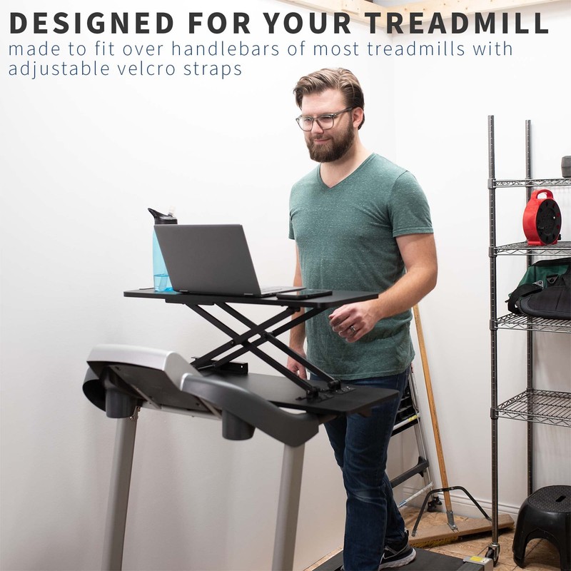 VIVO Universal Treadmill Desk Riser, Height Adjustable Platform for Notebooks,