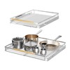 SANNO Expandable Slide Out Shelf Organizer, Pull Out Cabinet Shelves