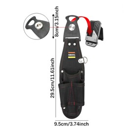 Colcolo Tool Belt Electrician Tools Bag Water Resistant Oxford Cloth Open Tool Pouch Hardware Bag for Carpenters Plumbers Handyman