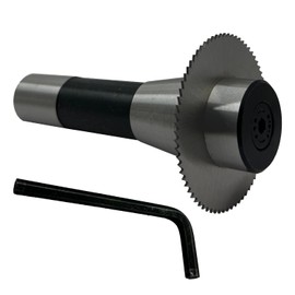MachEl R8 Shank Slitting/Slotting Saw Holder with Circular Saw Blade (7/16" UNF Thread)