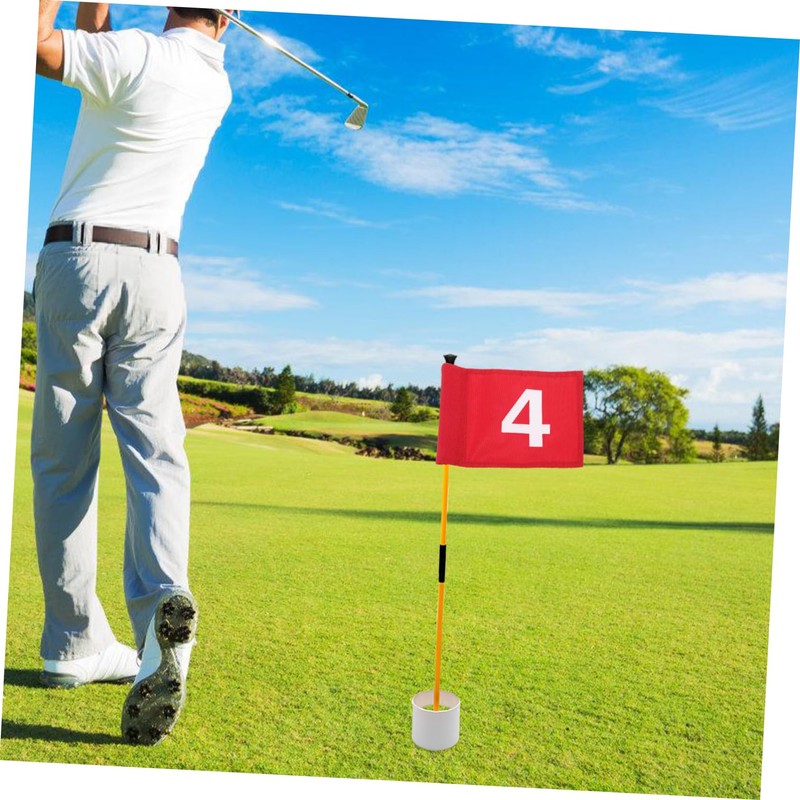 Mipcase Golfing Training Flag Wear Portable Golf Flag for Backyard