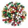 200 Pieces Christmas Sequins Foam Balls 1.2cm 1.7cm Mini Polystyrene