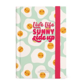 Legami - Small Daily Planner, 16 Months, September 2023 to December 2024, Closure with Elastic Band, Monthly Planner January 2025, 9.5 x 13.5 cm, Egg Theme