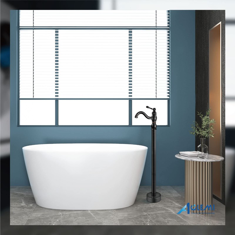 Aolemi Oil Rubbed Bronze Freestanding Bathtub Faucet Swivel Spout Single