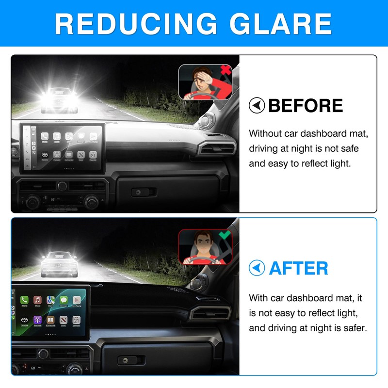 Autorder Dashboard Cover Mat for Toyota 4Runner 2025 2026 /
