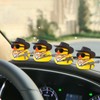 wonuu Car Rubber Duck Ornament Cool Car Accessories Duck Car