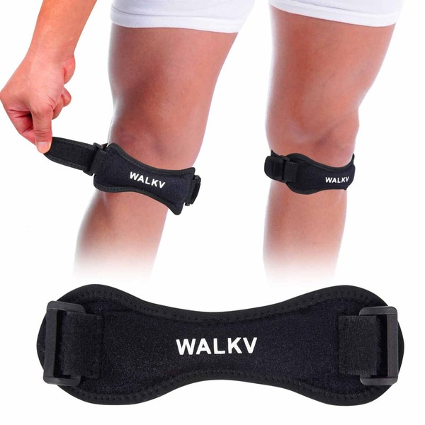 WALKV Knee Patellar Tendon Compression Support Strap 2 Pack,Knee Pain