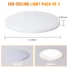 Facon 4.5" LED RV Puck Light Surface Mount - 2Pack,