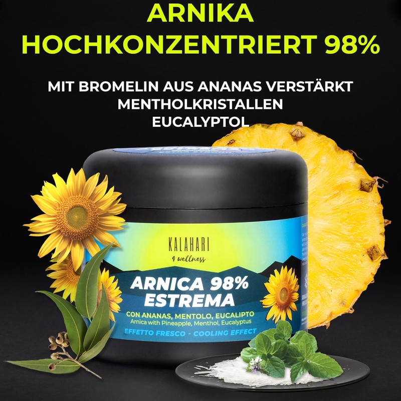 Kalahari Arnica 98% Gel - Extreme and Extra Strong Reinforced