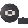 Bresser MyTime LEDsec Radio-Controlled Clock with 24 cm Dial, LED