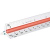 Nicunom 3 Pack Architectural Scale Ruler, 12" Triangular Architect Scale