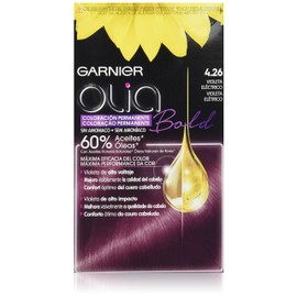 Garnier Olia Coloración Permanente Sin Amoniaco Para Un Olor Agradable Con Aceites Florales De Origen Natural - Bold Violeta Eléctrico 4.26