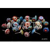 JGARTS 20 X Mix Vintage Look Flower Ceramic Knobs Door