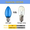 Ruiandsion E12 LED Bulb 110V Blue Screw Base for Display