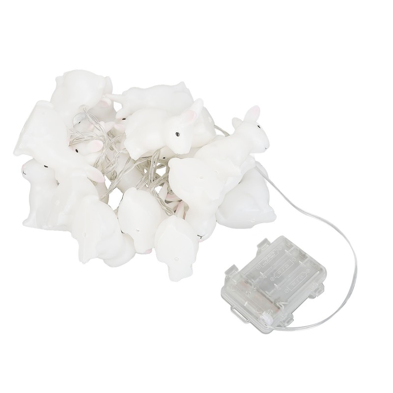 Bunny String Lights Easter Decoration Battery Operated Bunny Lamp Waterproof