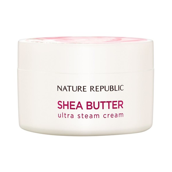 Nature Republic Shea Butter Steam Cream Ultra 100 ml / 3.38 fl. oz. Moisturizer, Facial Cream, Vitamin, Nourishing, Skincare, Sensitivity, Protective Barrier