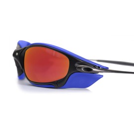 PapaViva - Persianas laterales de repuesto cómodas para Oakley X-Metal Juliet, Azul, Oakley X-Metal Juliet