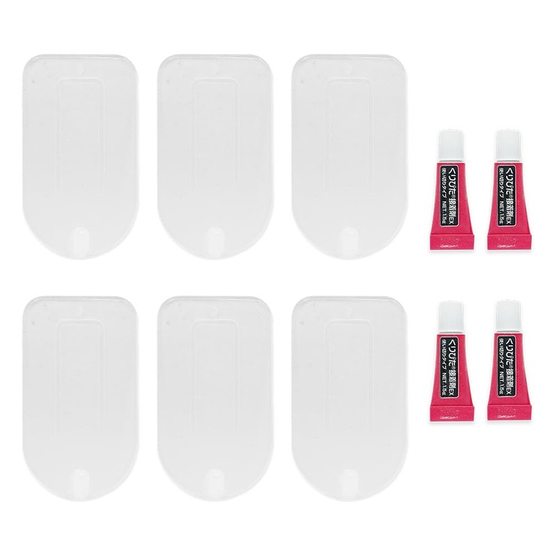 Kuripita Calendar Hook for Wallpaper, Transparent, Set of 6, Load