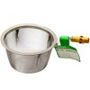 Nagao Tea Strainer for Teapot, 18-8 Stainless Steel with Bamboo