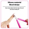 Criyar White 1PC Fine Edge Cuticle Trimmer & Nippers, Silicone