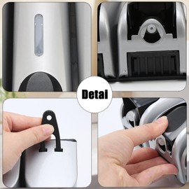 Sonhomay 350ml Soap Dispenser No Drilling Wall Mounted Shower Soap Dispenser Shower Gel Shampoo Dispenser for Home Hotel Restaurant