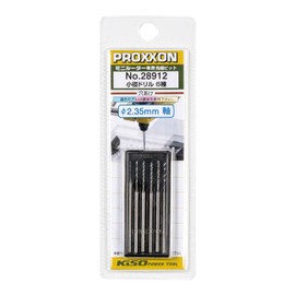 PROXXON No. 28912 Small Drill Set of 6 [Drill Diameter 0.5, 0.8, 1.0, 1.2, 1.4, 1.6 mm, Shaft Diameter 0.09 inch (2.35 mm)