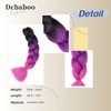 Dcbaboo Braids Extensions Synthetic Hair for Braiding 3 Pack 24
