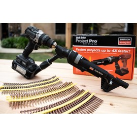 Simpson Strong-Tie QDPROJECTPRO Quik Drive Project Pro Screw Driving Tool - Auto-Feed Technology, Installs Screws Up to 4X Faster, Works With Most Cordless Drill or Driver Motors