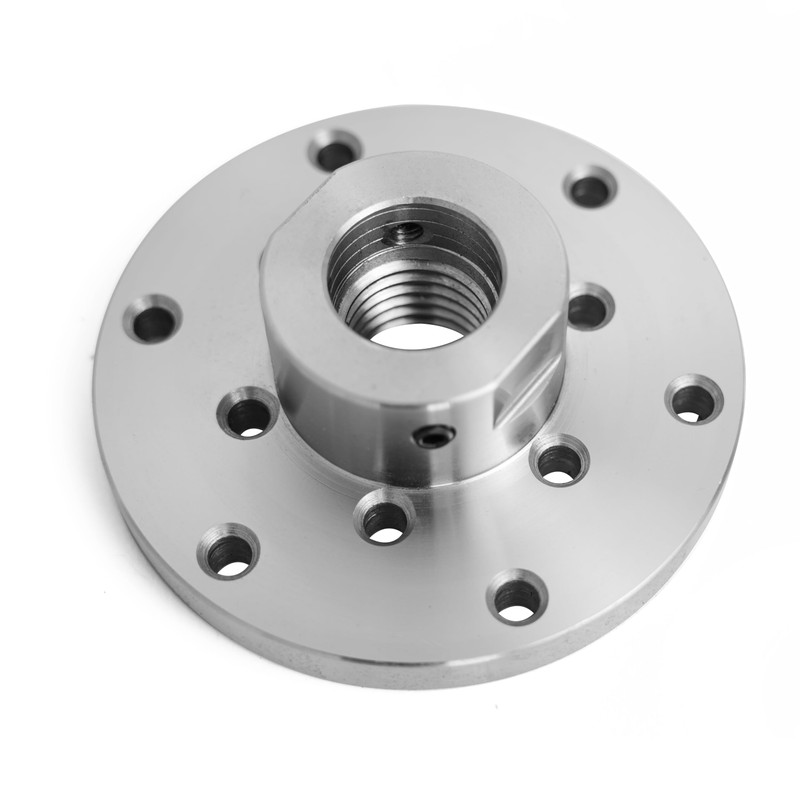 BMWOOD 4" Faceplate with 1-1/4"x8TPI Thread, with Two Nylon Washers