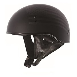TORC T55 Spec-Op Half Helmet with 'Flag” Graphic (Flat Black, Small)
