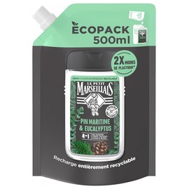 Le Petit Marseillais Refreshing Shower Gel 4in1 Maritime Pine & Eucalyptus Eco-Refill 500 ml