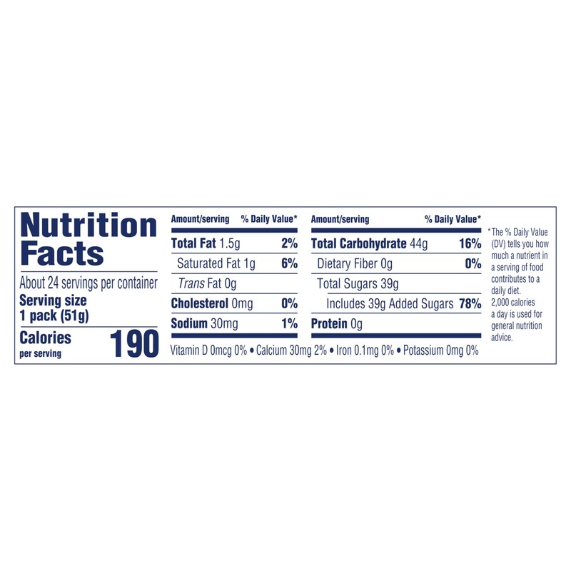 SweeTARTS Mini Chewy, Candy, Mixed Fruit, 1.8 oz, 24 count