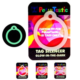 Dog Tag Silencers for PetANTastic dog or cat tag only, Glow in The Dark Silencer to Quiet Noisy Pet Tags