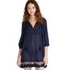 Roller Rabbit Women's Lucknow Serafina Tunic, Navy, Blue, S