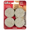Feltac Self-Stick Floor Savers Round Felt Pads 8-Pieces, 38 mm Diameter, Beige