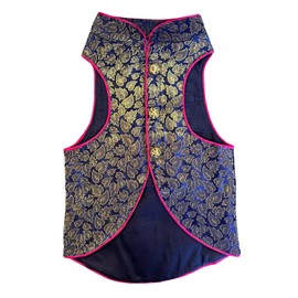 Waggy Fits Dog Sherwanis - Perfect for Weddings and Celebrations, Dog Clothes, pet cosutme, Indian pet Clothing| Midnight Royalty (4XL)