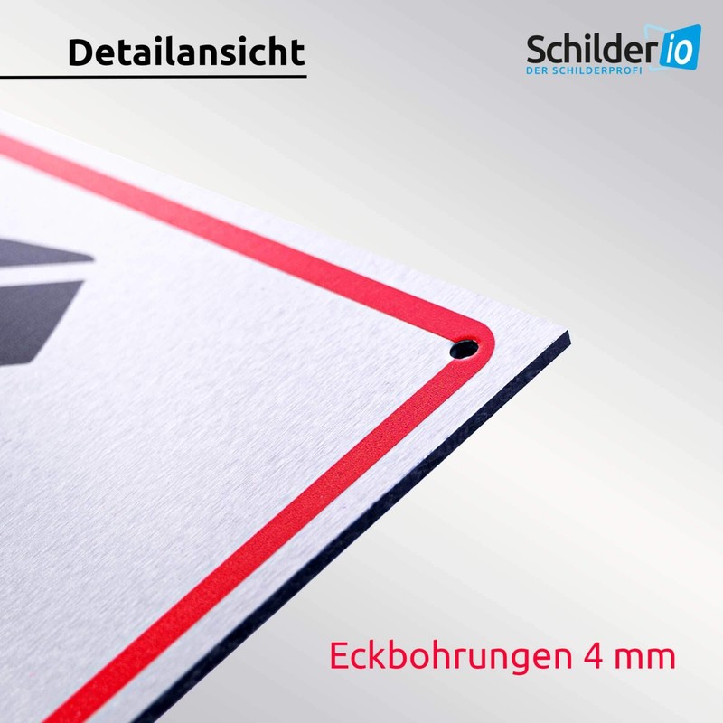 Schilderio Warning Video Surveillance Sign (20 x 20 cm Aluminium