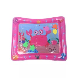 Unbranded US Inflatable Tummy Time Premium Infant Water Mat Strengthen Baby Muscle Growth - Red Crab, Rectangle, 25.19x18.5''