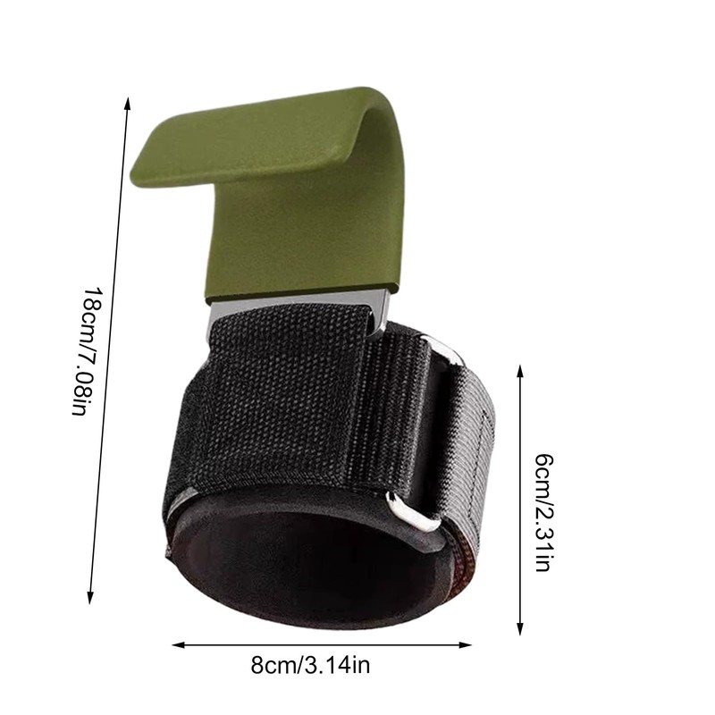 Wrist Straps for Weightlifting - Hand Grips Deadlift Hook -