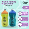 Tommee Tippee Set 2 Vaso Térmico Frío Con Popote 90z