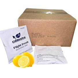 Celeste Flight Fresh® Deodorant Disc, Lemon Joy Strong Fragrance, Porous Puck Lasts Up To 30 Days. PN: SD-5500V (Case of 25)