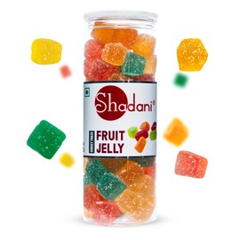 Shadani Mix Fruit Jelly Soft Candy Box - Indian Special Sweet Assorted Fruit Jelly 200 GR (7.05oz)