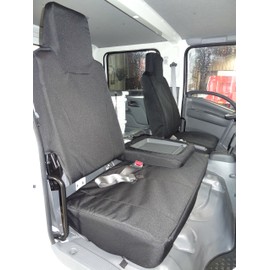 Durafit Seat Covers Made to fit 2006-2022 Isuzu NPR Front 40/60 Split Bench Seat, Heavy-Duty Exact Custom-Fit Seat Covers