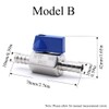 Barb Ball Valve 10mm Stainless Steel Pagoda Joint Quick Connect