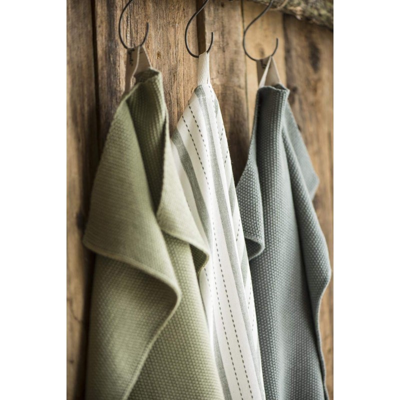 Mynte Hand Towel Moss Green Knitted