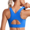 CRZ YOGA Women's Flex Sculpt Sports Bra High Impact Padded