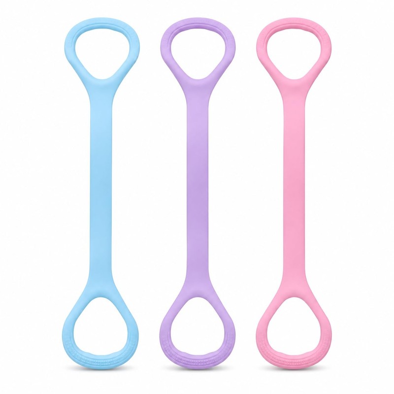Bandas de Resistencia para Ejercicio, 3 Piezas, Yoga y Pilates