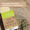 Niyok Natural Cosmetics 2-in-1 Solid Shower Bar + Moisturizer, Sensitive